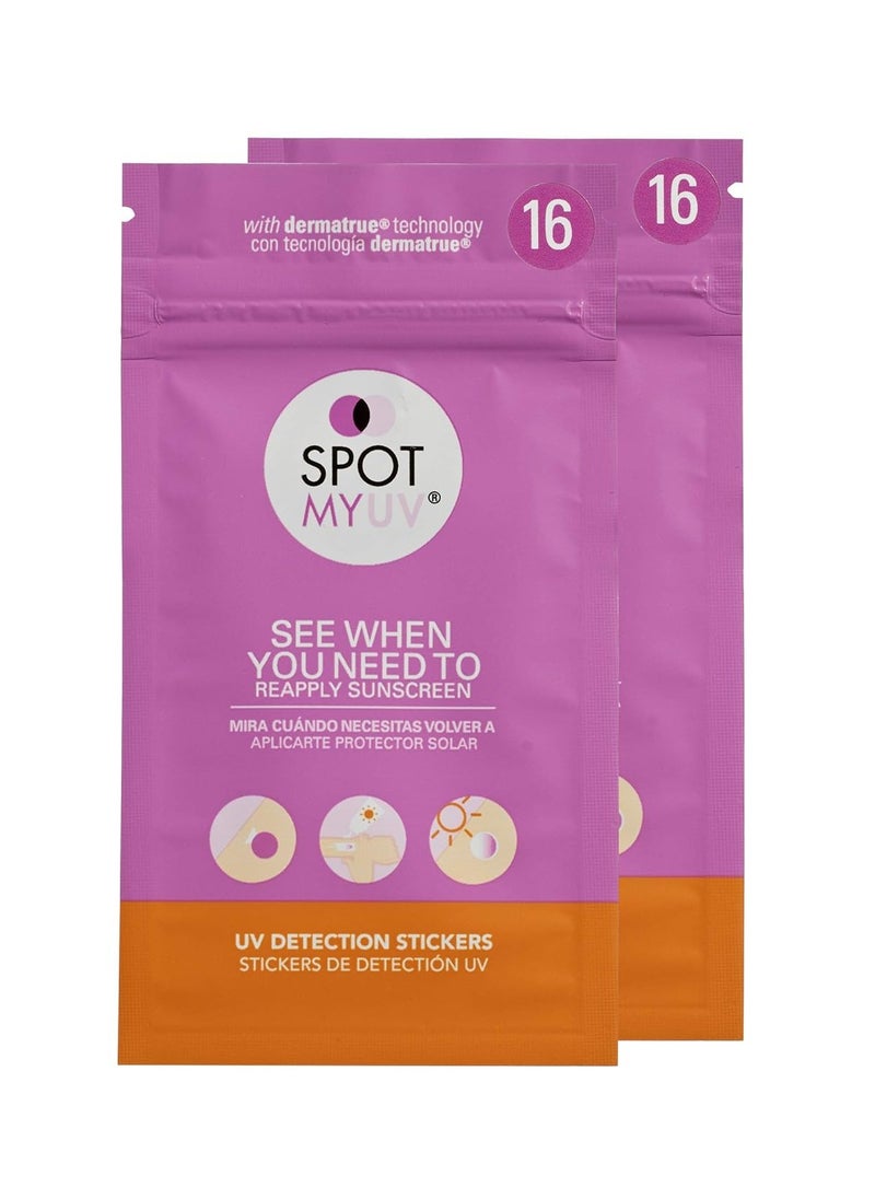 SPOTMYUV SPOTMYUV UV Detection Stickers for Sunscreen with Patented DERMATRUE SPF Sensing Technology | KNOW WHEN TO REAPPLY SUNSCREEN TO HELP PREVENT SUNBURN - 32 Count  - Image 4