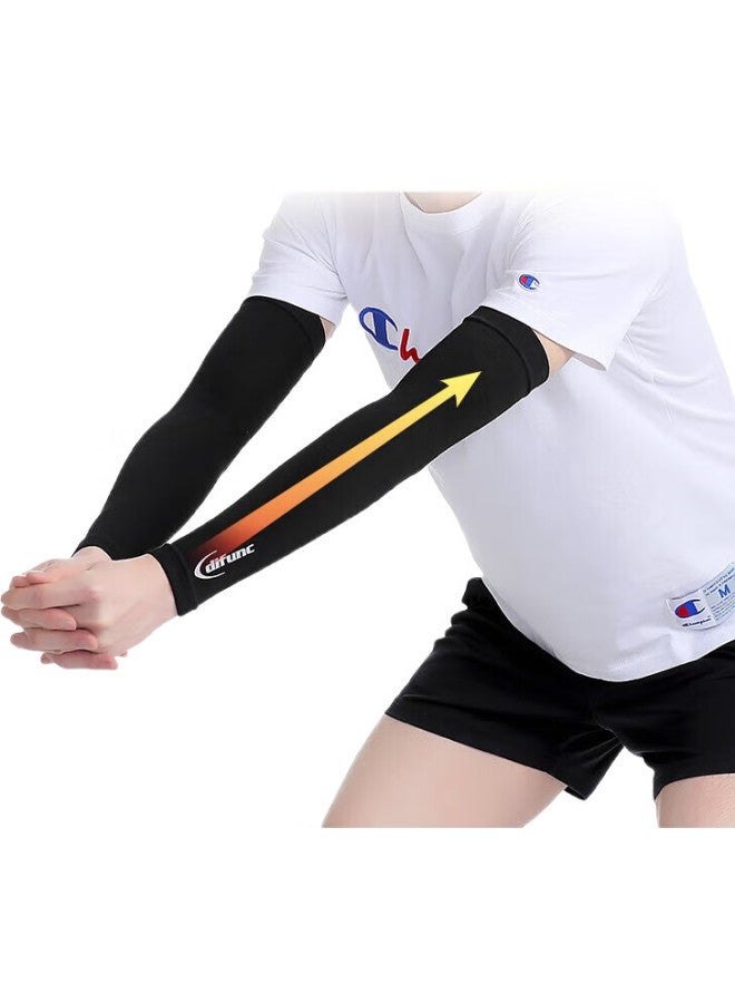 DM D&M Professional Volleyball Elbow Guards, Sports High-Elastic Breathable Elbow Protectors, Elbow Joint Extended Version, Imported From Japan, Two Pieces - Image 1