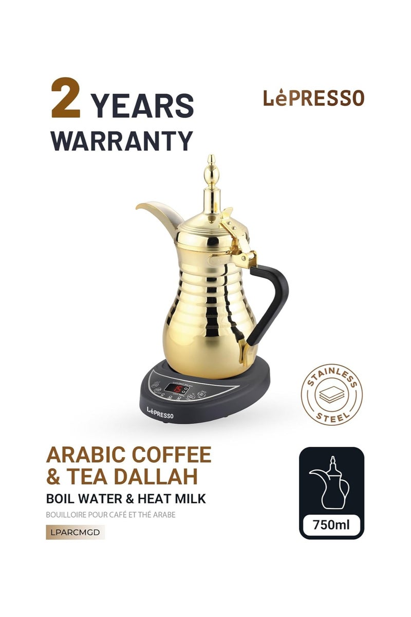 LePresso Arabic Coffee & Tea Dallah, 304 Stainless Steel Pot Material, Over-Heat Protection, 800W Rated Power, Automatic Kettle, 750ml Capacity, Keep Warm Coffee Machine, Coffee Maker - Image 3