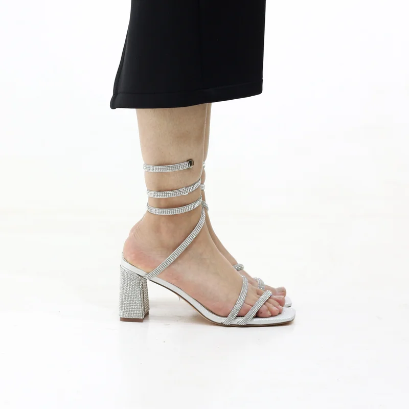 LAMARAPARIS  STACHIO BLOCK 7.5CM HEEL WITH SPIRAL SPIRAL WRAP-AROUND for Women | Best Price UAE