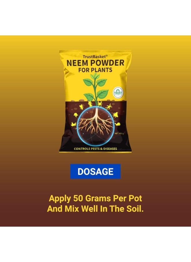 TrustBasket TrustBasket Neem Cake Powder Organic Fertilizer and Pest Repellent for Plants (450 GMS)  - Image 2
