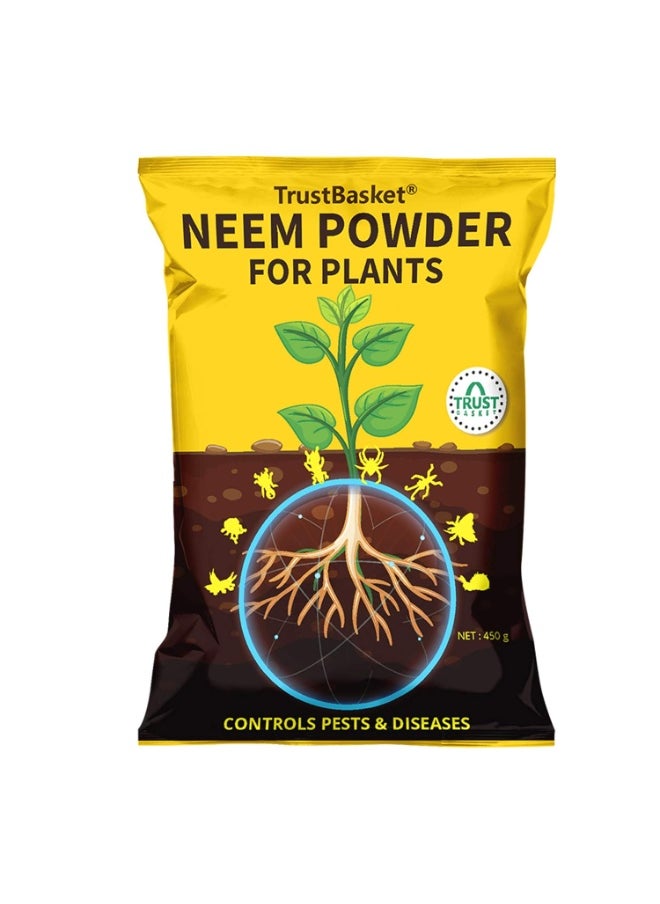 TrustBasket TrustBasket Neem Cake Powder Organic Fertilizer and Pest Repellent for Plants (450 GMS)  - Image 1