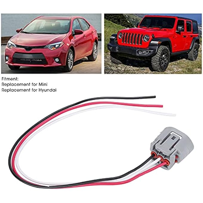 CHICIRIS Generator Connector Wear Resistant Replacement Fit for Hyundai Alternator Plug, Easy to Install 3 Wires Fit for Mini, ABS Material - Image 4