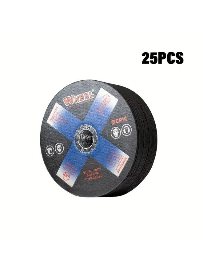 25pcs Double Mesh Resin Grinding Discs For Stainless Steel Metal Abrasive Wheels - Image 1