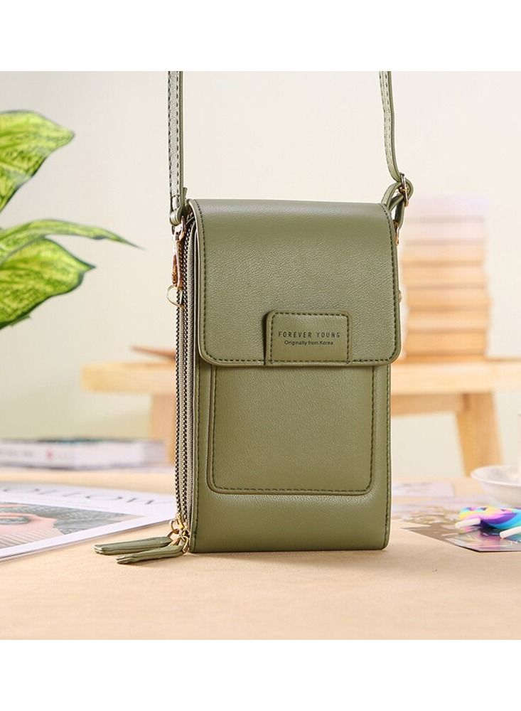 Fashion Touch Screen Cell Phone Shoulder Bags Women Transparent Pocket Mini Crossbody Bag Card Purse Ladies Small Female Messenger Bag  - Image 1
