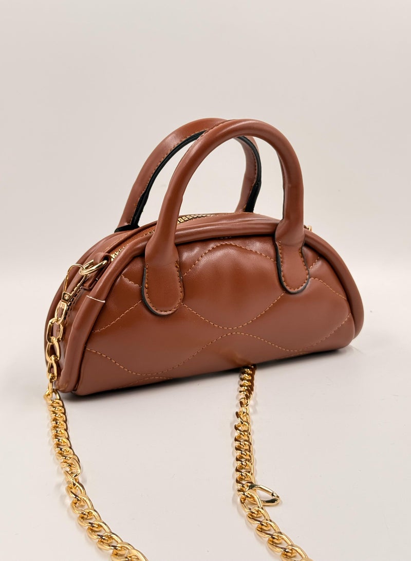 شنطة كتف و كروس مع حزام معدن - Image 2