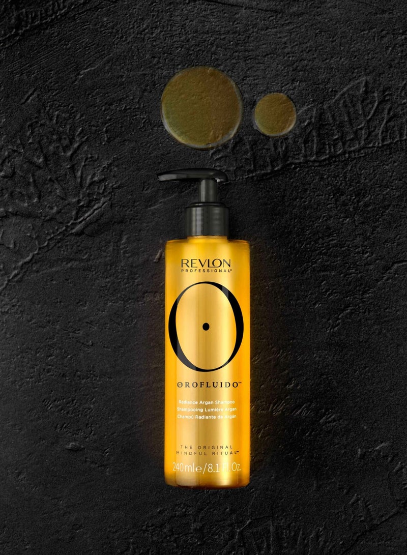 Revlon Professional Orofluido Radiance Argan Shampoo Moisturizing Shampoo With Argan Oil  240 Ml - Image 2