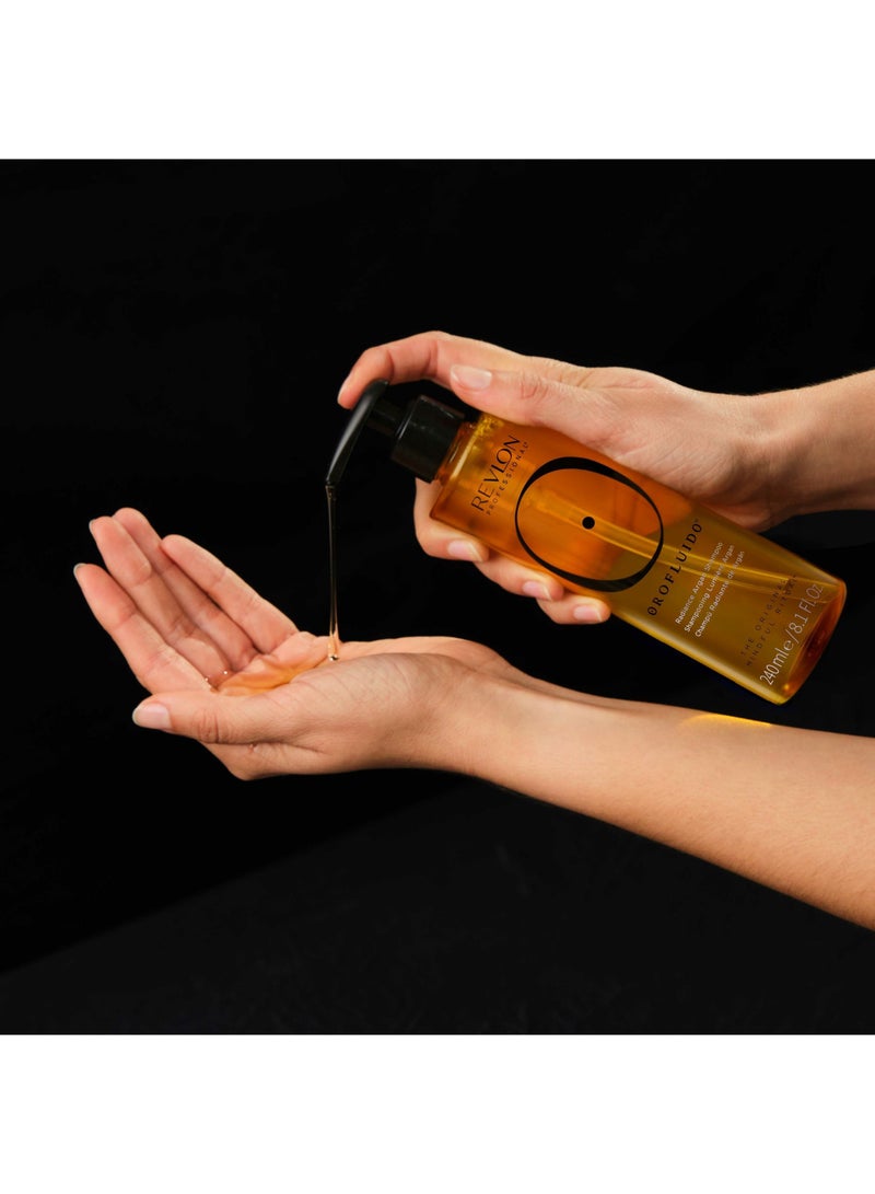 Revlon Professional Orofluido Radiance Argan Shampoo Moisturizing Shampoo With Argan Oil  240 Ml - Image 3