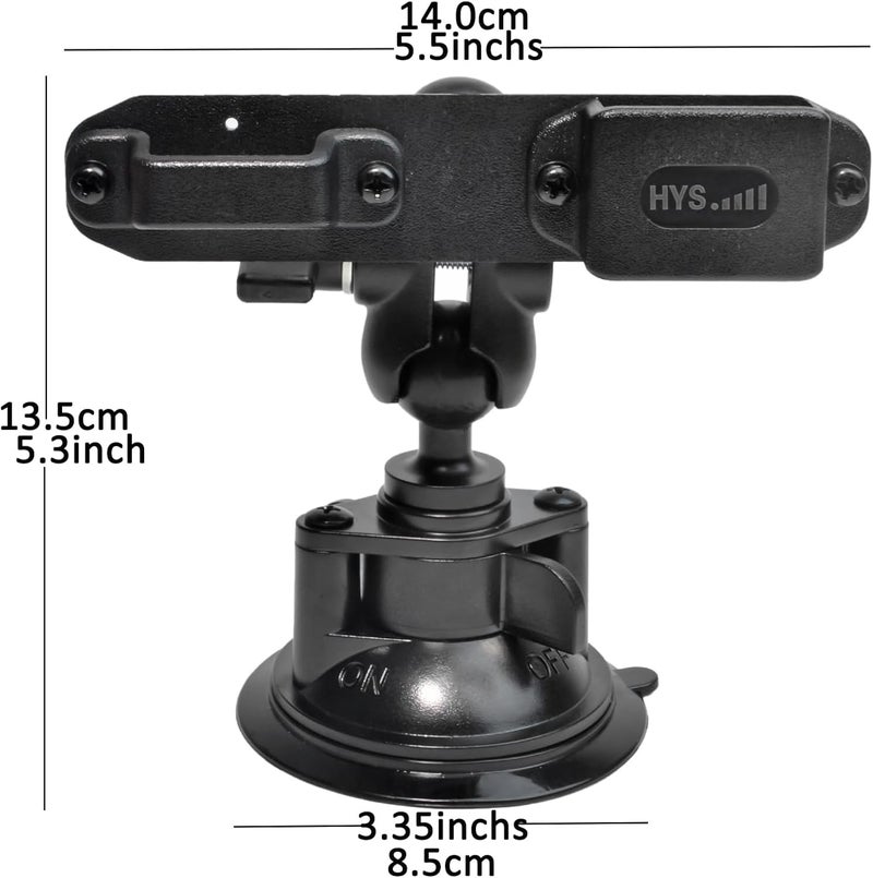 HYS Car Suction Cup - Dashboard and Windshield Walkie Talkie Mount for Anytone BaoFeng Icom Kenwood Yaesu Wouxon - Image 2