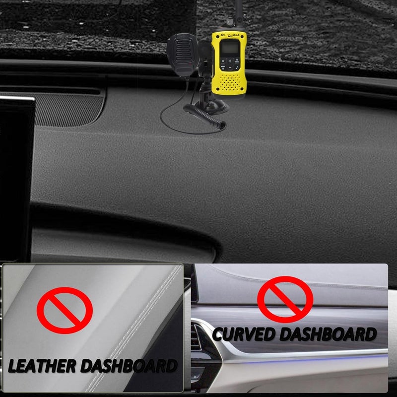 HYS Car Suction Cup - Dashboard and Windshield Walkie Talkie Mount for Anytone BaoFeng Icom Kenwood Yaesu Wouxon - Image 4