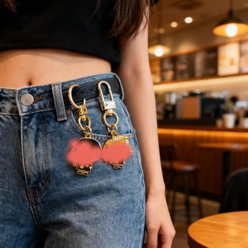 Zbdroxygen 2PCS Accessory For Keychain, Cute Keychains Aesthetic Set, Key Ring for Girls, Fandom Gift for Students and Travelers - Image 4