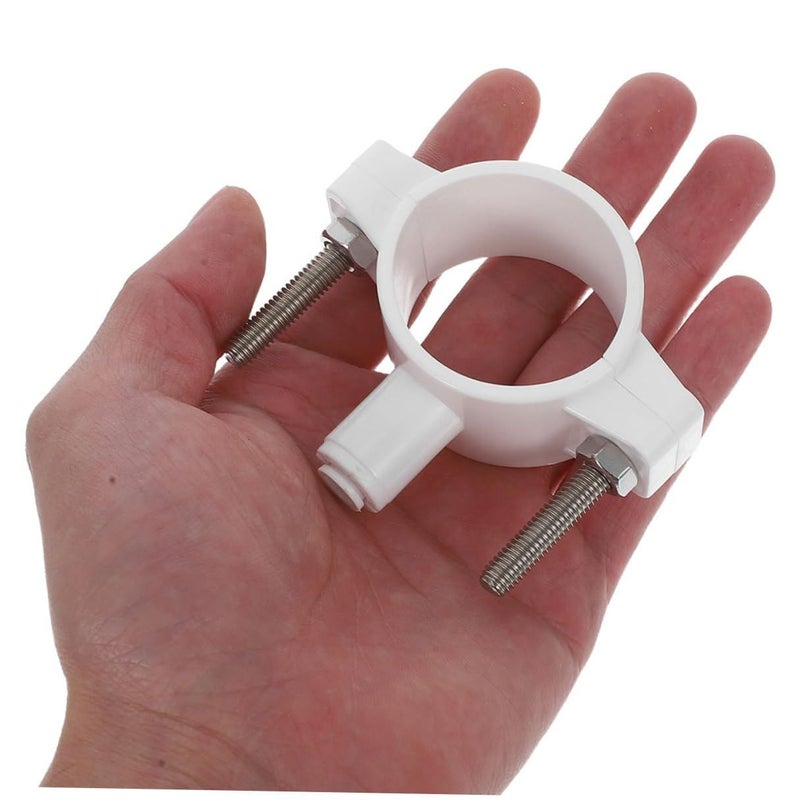 صمام تثبيت التصريف السريع (Quick Connect Drain Saddle Valve Clamp) عبوة من 5 قطع لنظام التناضح العكسي لمياه الصرف الصحي تحت الحوض، ملحق صمام إمداد المياه، فلتر، أبيض - Image 5