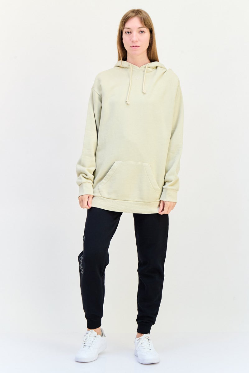 Women Sportswear Fit Long Sleeve Outdoor Hoodie, Beige