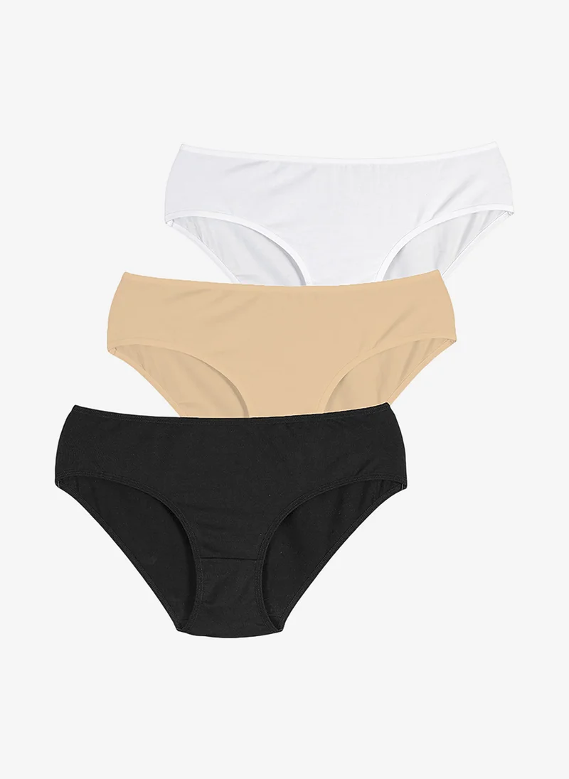 بنتي Women Cover Slip Multicolour 3-Pack Briefs
