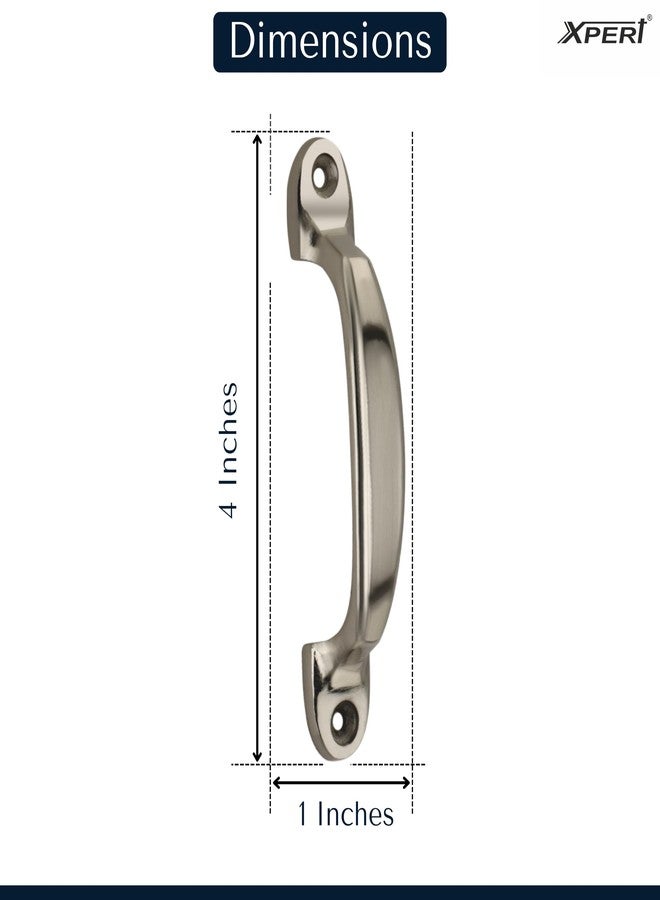 Xpert Aluminium Toyata Cabinet Handle (Pack of 2) Used for Almirah (Cabinet) (4 inches) Handle for Wardrobe (AC - 115) - Silver Color - Image 3