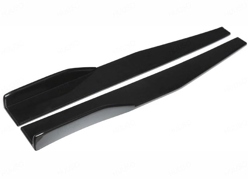 HUUSO Car Body Styling Rear Side Skirt 75cm Rocker Splitters Diffuser Winglet Left & Right, Fashionable ABS Black Glossy Appearance Compatible with Hyundai Verna (2023) - Image 5