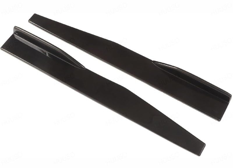 HUUSO Car Body Styling Rear Side Skirt 75cm Rocker Splitters Diffuser Winglet Left & Right, Fashionable ABS Black Glossy Appearance Compatible with Hyundai Verna (2023) - Image 4