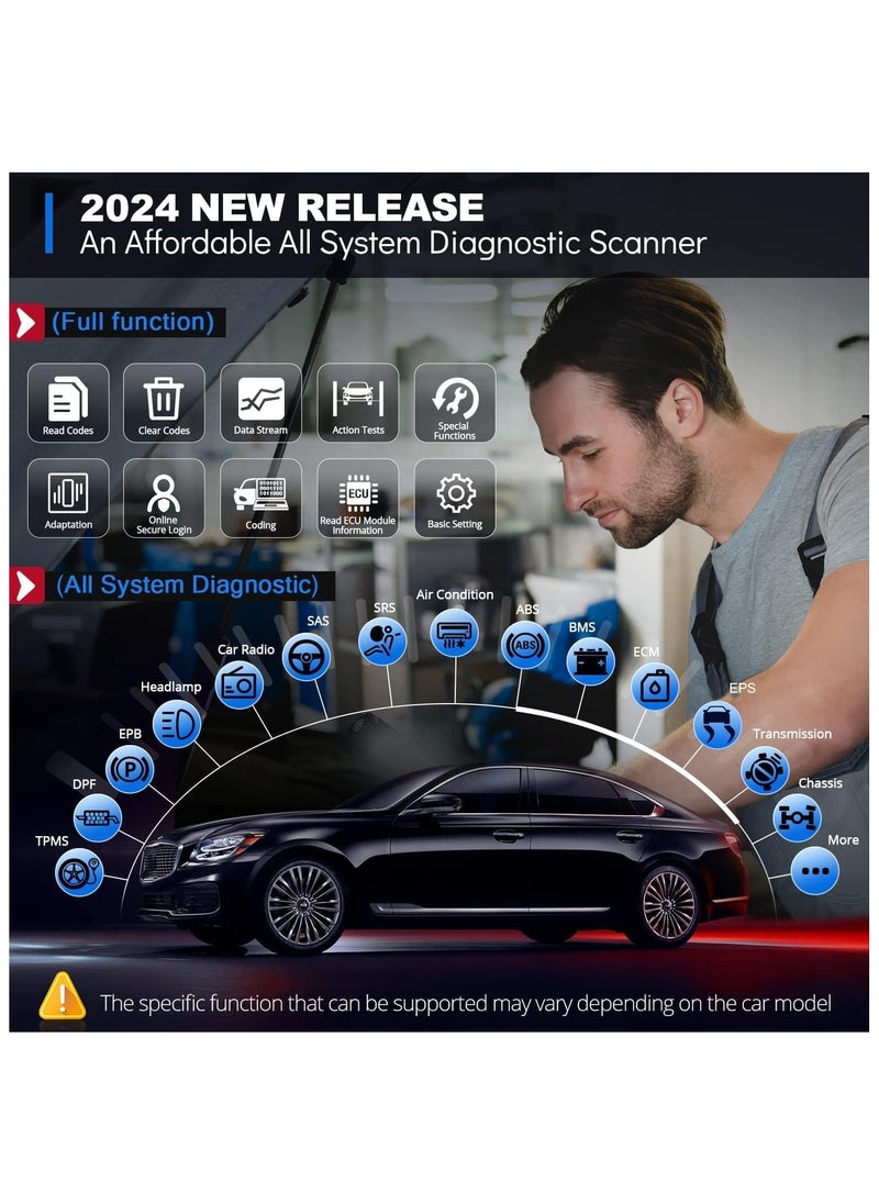THINKCAR - Thinkdiag2 All System Bidirectional Control OBD2 Diagnostic Scanner for iOS & Android, Bluetooth5.0 Intelligent Scan Tool with CAN-FD Protocol, AutoVIN, Active Test, 15+ Reset Functions, ECU Coding - Image 1
