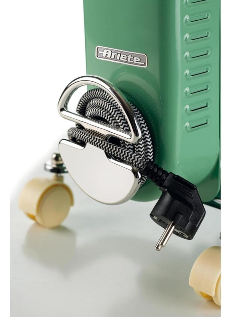 أريتي Ariete Oil Radiator Heater, 11 Fin, 2500 Watts, Green - 0839 2500.0 W 8252/02 Green - Image 3