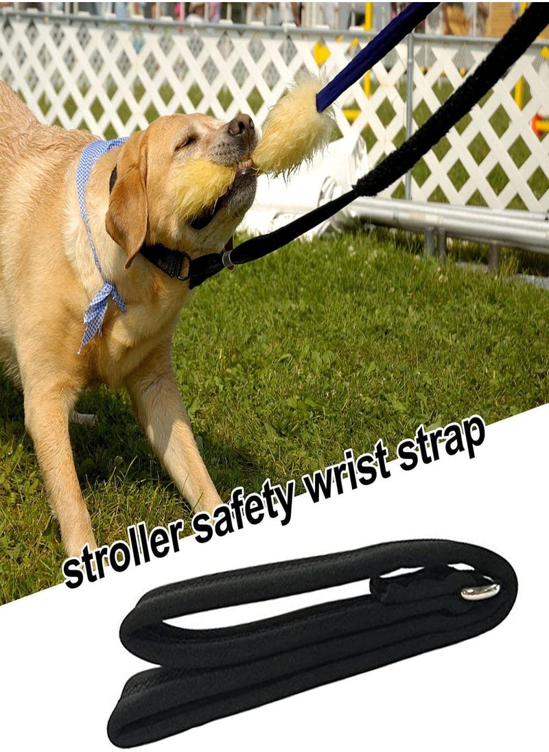 GGOOT - 2 Pcs Straps Leash for Stroller - Safety Strap | Hands-Free Safety Wrist Strap for Wheelchair Security, Large Dog Leash with Hook Soft Stroller Safety Pram Wrist Strap - Image 1