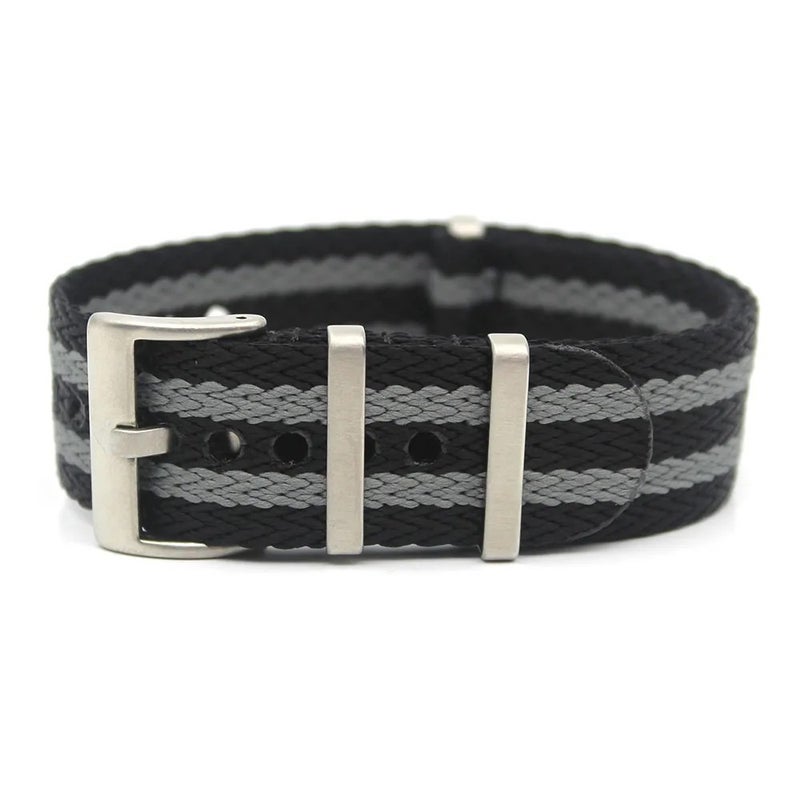 Bluejw Premium Quick Release Nylon Watch Strap Replacement – Two-Piece Sharkskin Seatbelt Band for 18mm 20mm 22mm Watches - Image 1