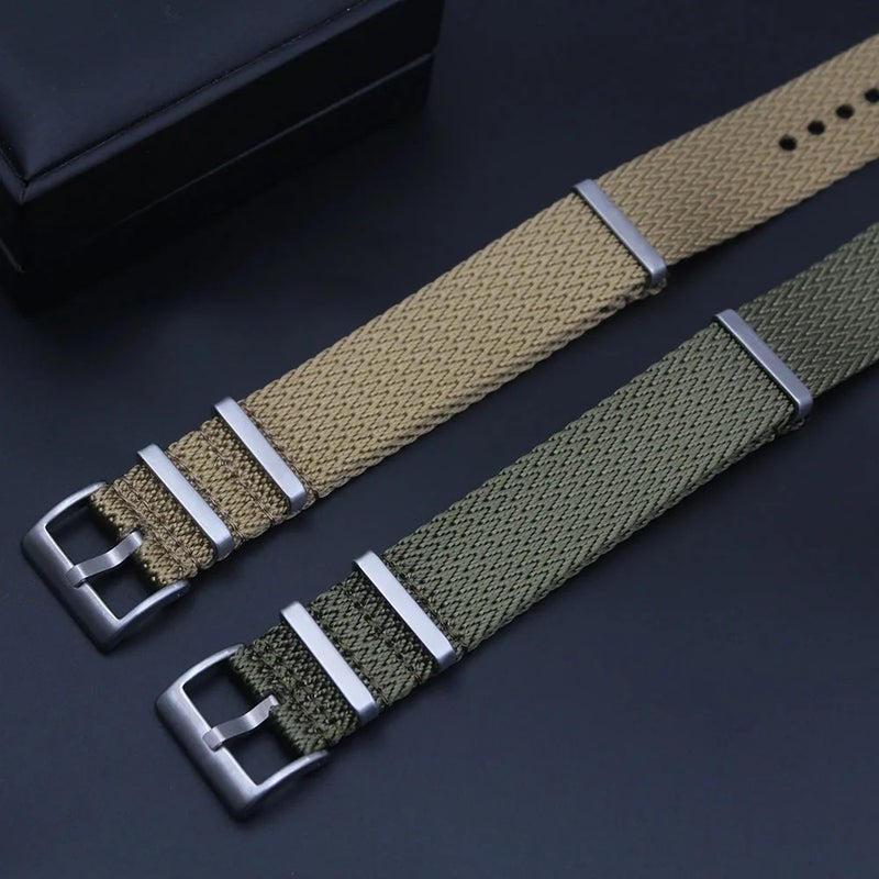 Bluejw Premium Quick Release Nylon Watch Strap Replacement – Two-Piece Sharkskin Seatbelt Band for 18mm 20mm 22mm Watches - Image 4
