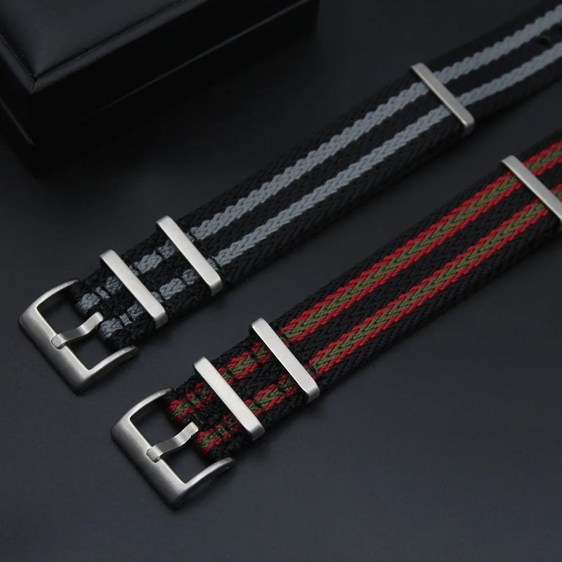 Bluejw Premium Quick Release Nylon Watch Strap Replacement – Two-Piece Sharkskin Seatbelt Band for 18mm 20mm 22mm Watches - Image 5