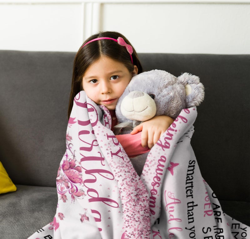 Mubpean Gifts for 9 Year Old Girls Blanket 60""x50""  9 Year Old Girl Gifts  Birthday Gifts for 9 Year Old Girl 9 Year Old Girl Birthday Gift Ideas 9th Birthday Gifts for Girls Best Party Gift for Age 9 - Image 2