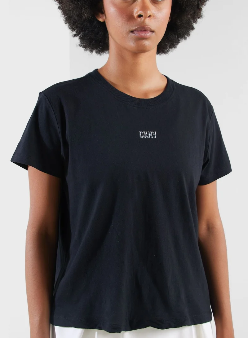 DKNY Crew Neck Logo T-Shirt