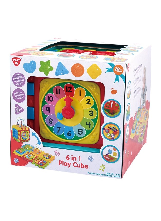 PLAYGO Playgo 6-in-1 Play Cube Activity Toy (33 x 31 x 31 cm)  - Image 1