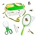 Biubee Bug Catcher for Kids Sturdy Bugs Catching Kit with Collector Butterfly Net Tweezer Bug Habitat Outdoor Explorer Kit Gift for Kids Age 3 4 5 6 7 8 8Pcs Green - Image 3