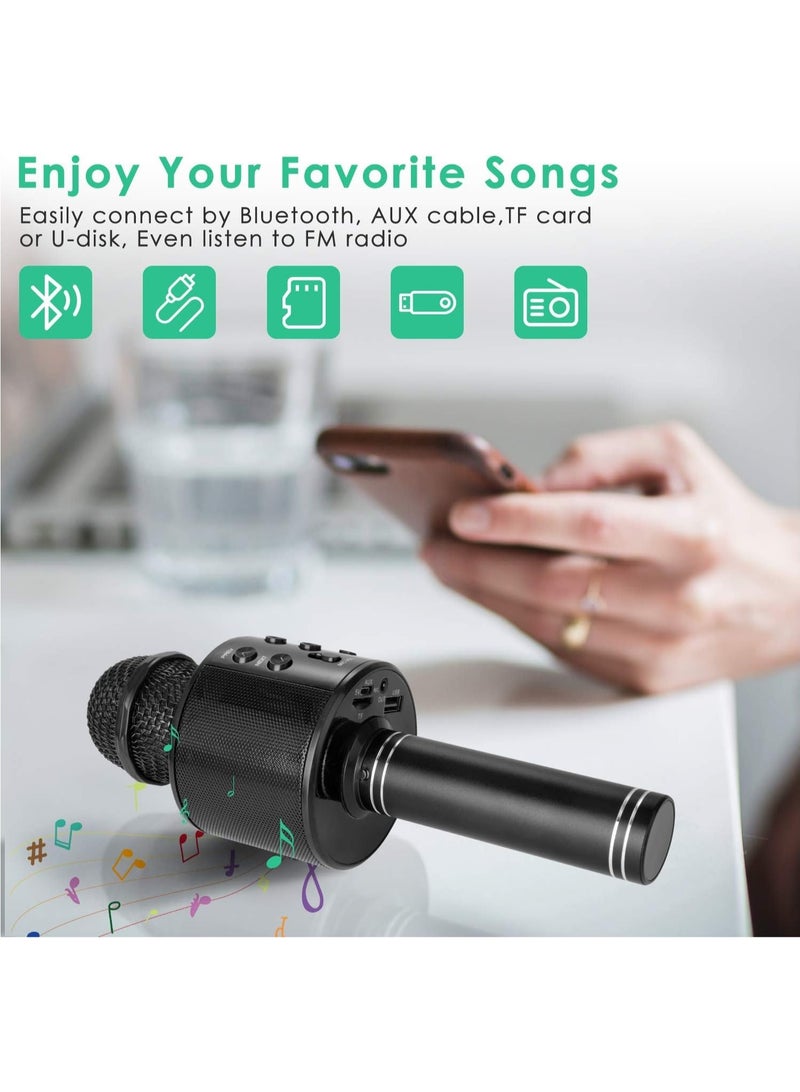 دريم مكبر صوت مع ميكروفون غناء كاريوكي محمول بلوتوث لاسلكي متطور متعدد الوظائف - Image 4