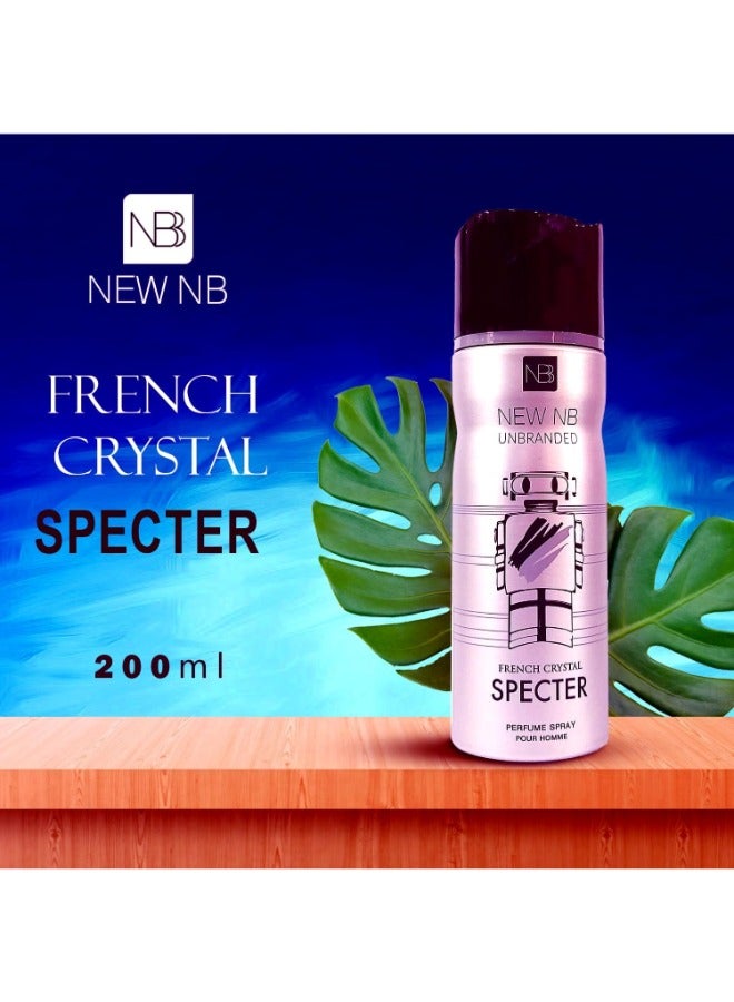 NEW NB Unbranded French Crystal Specter Deodorant Spray for Men – 200ml - Image 3