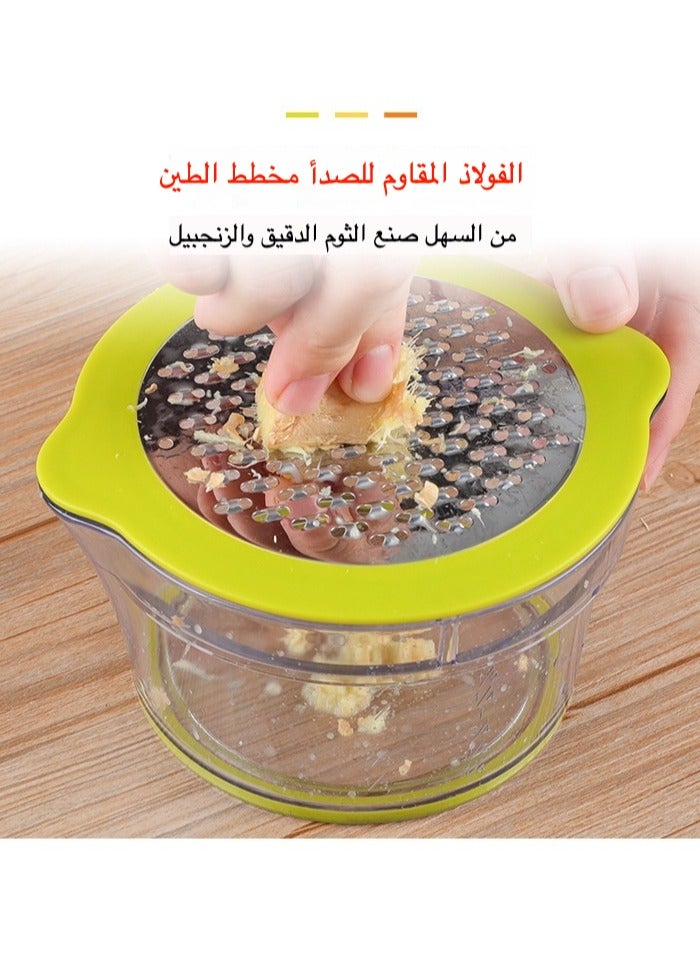 عصارة حمضيات يدوية 3 في 1 - لعصر الليمون والبرتقال والليمون الأخضر مع كوب قياس مدمج ومبشرة - Image 4