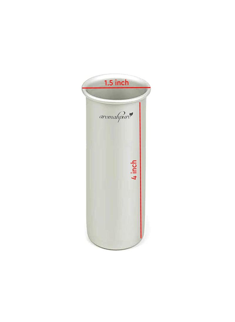 aromahpure - Aromahpure Alumnium Candle Making Moulds | 1.5 * 4 inches | Set of 1 | Re-Useable Moulds |Cylindrical Candles Moulds | Festival Decorations and Other Occasions - Image 1