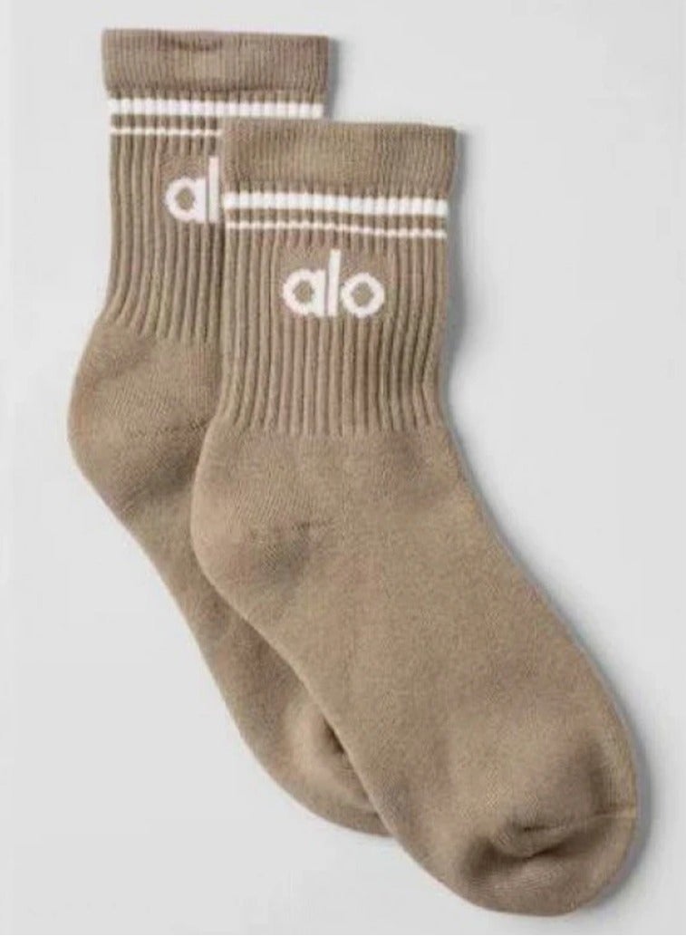 Alo Yoga Meia Alo Yoga Unisex Vintage Middle Socks