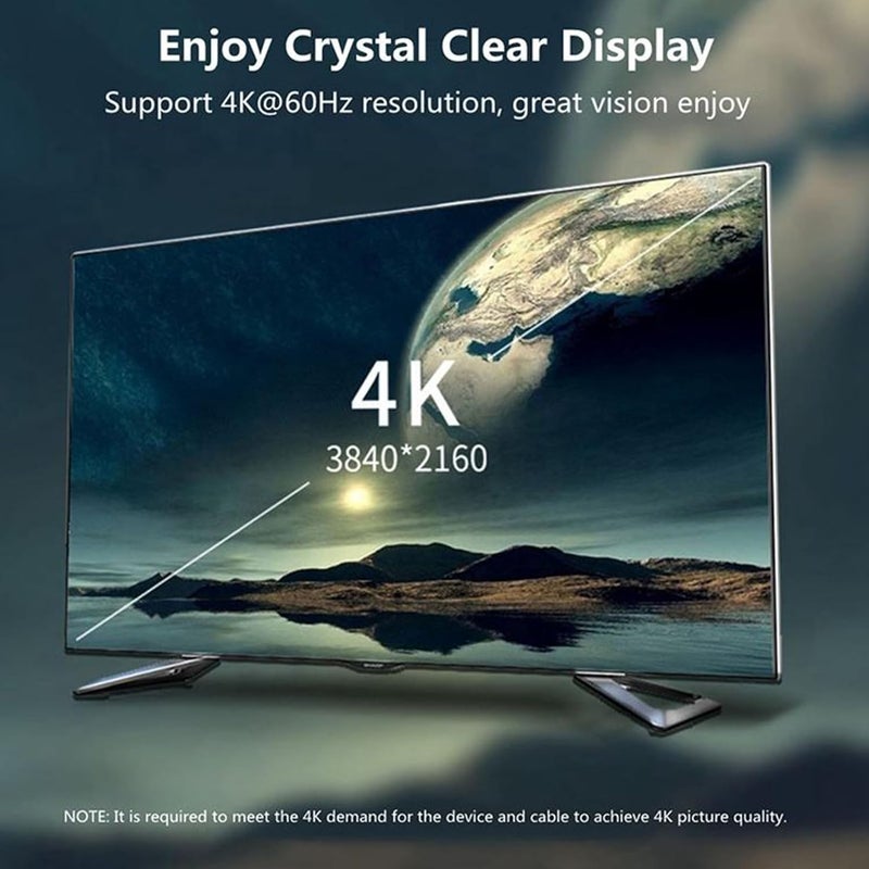 ويندفورج كرافت مغناطيس HDTV، موصل HDTV يدعم الشحن السريع - مخرج فيديو بدقة 4K/60Hz، نقل بيانات HDTV، متوافق مع أجهزة HDTV، أجهزة الكمبيوتر المحمولة، الأجهزة اللوحية، الهواتف المحمولة HDTV. - Image 4