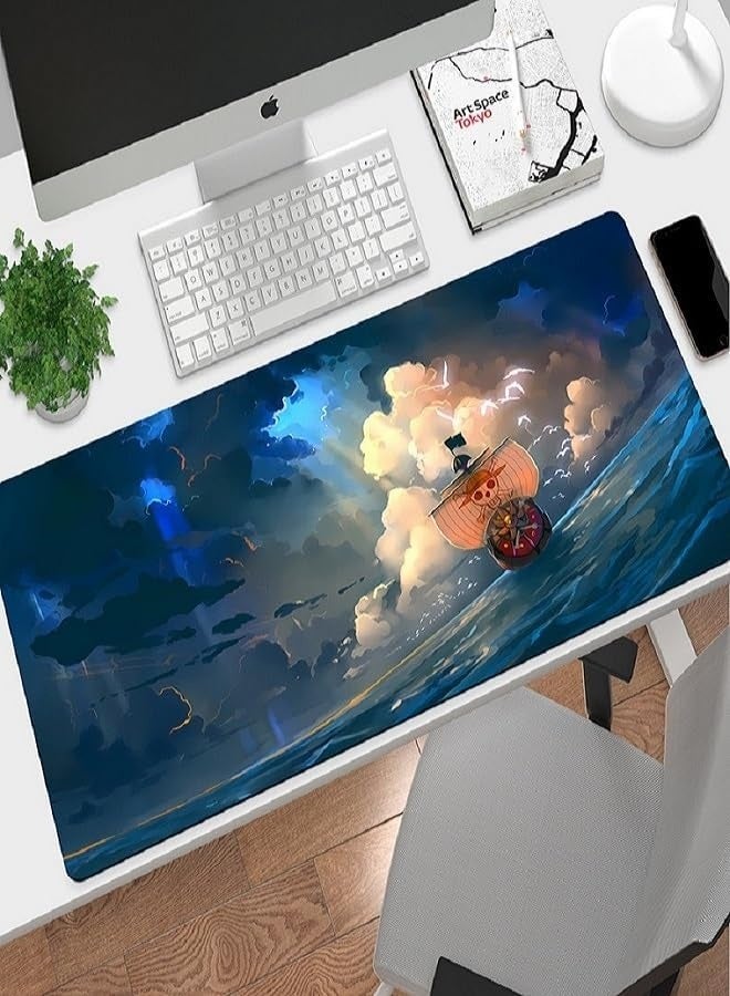 RION Anime Landscape Extended Mouse Pad – Keyboard Desk Mat, Thickened Design, Smooth Surface & Non-Slip Base - Image 2