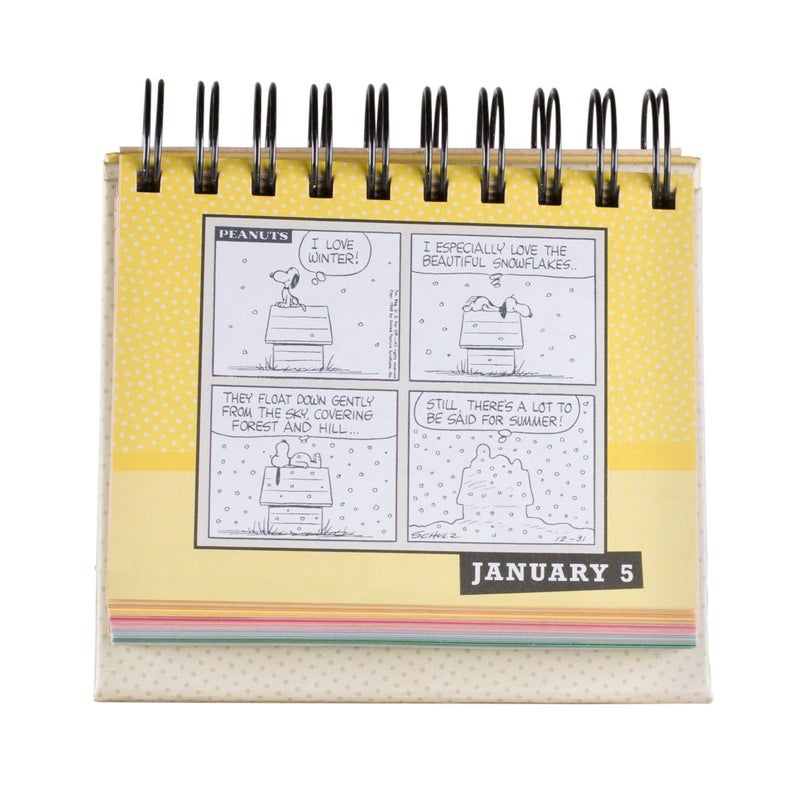 Dayspring - Peanuts - Smiles and Blessings - Perpetual Calendar (75668), Yellow - Image 3
