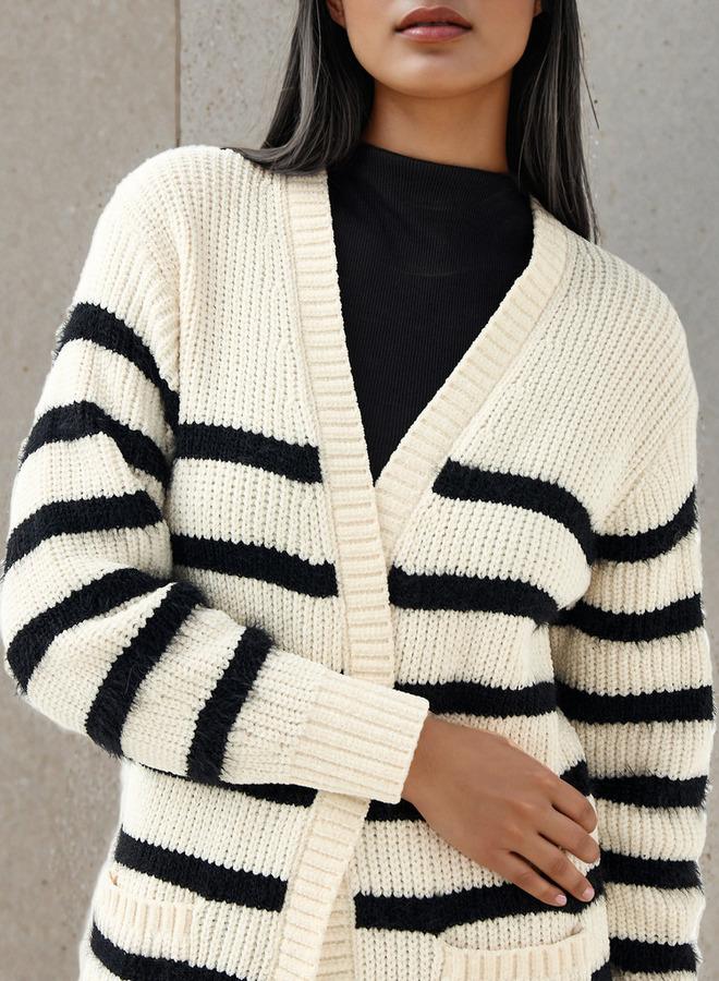 2Xtremz Striped Longline Cardigan - Image 3