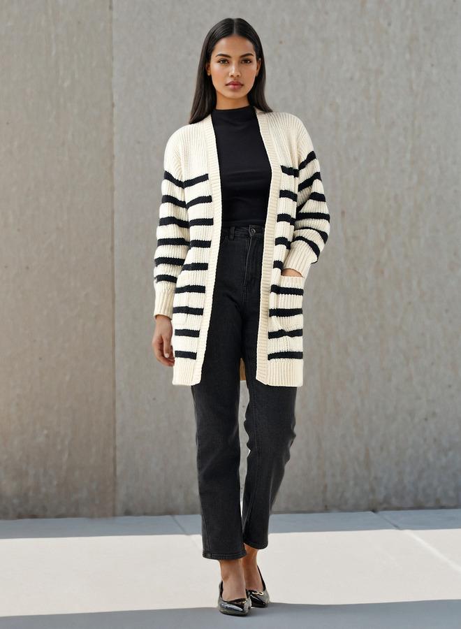 2Xtremz Striped Longline Cardigan - Image 2