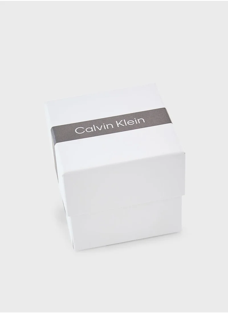 CALVIN KLEIN Stainless Steel With Crystal Earrings