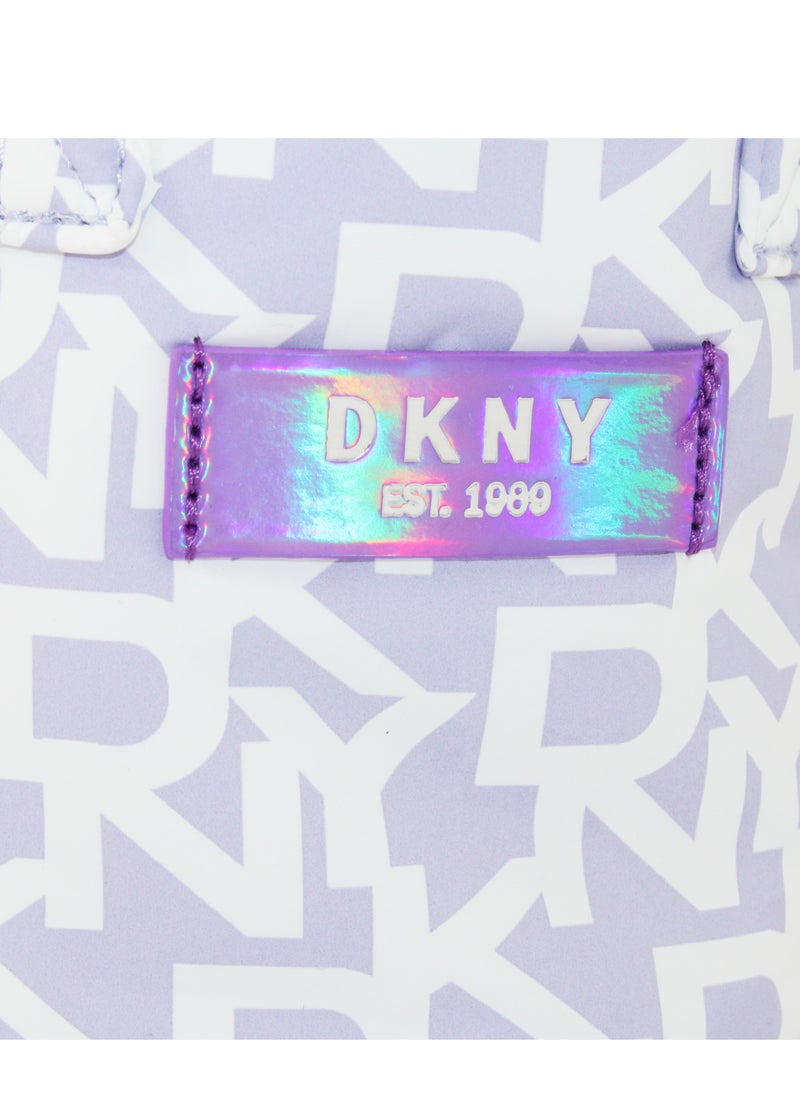 دكني - حقيبة دلو منتفخة مميزة من DKNY، حقيبة مكياج للسفر صغيرة، حقيبة تخزين صغيرة خفيفة الوزن لمستحضرات التجميل، حقيبة مكياج صغيرة، حقيبة أدوات الزينة للسفر - Image 1