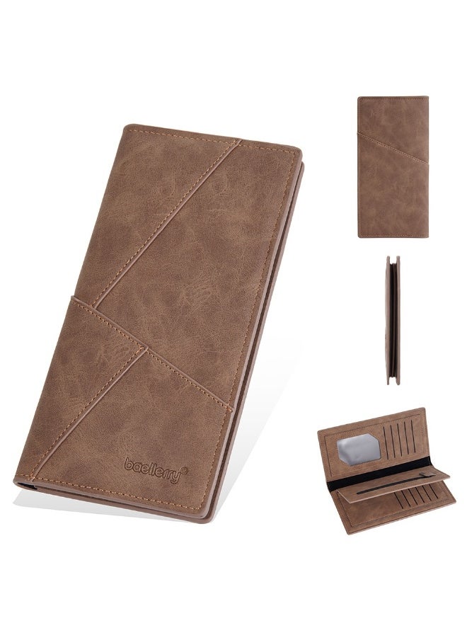 baellerry Men's Wallet Business Long Wallet Zipper Multi-slot Youth Clutch Bag  - Image 1