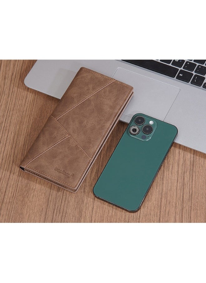 baellerry Men's Wallet Business Long Wallet Zipper Multi-slot Youth Clutch Bag  - Image 3