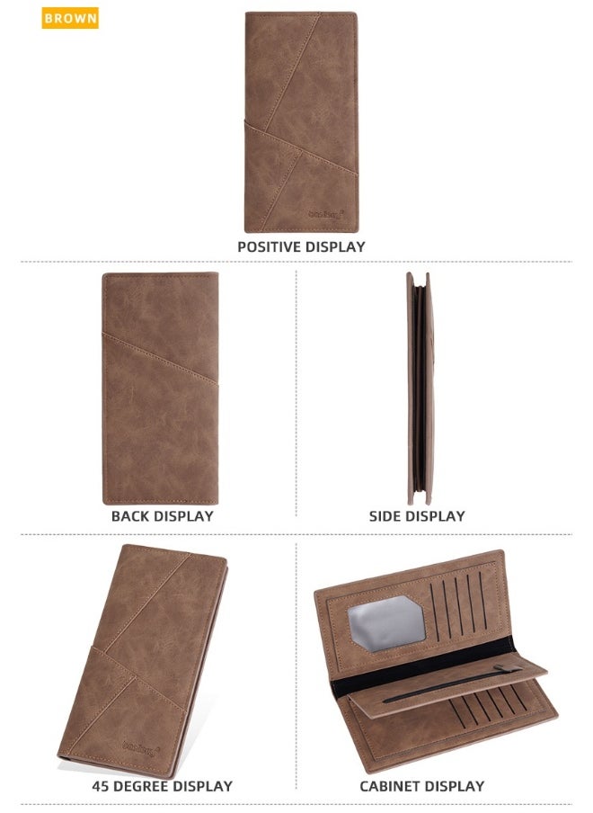 baellerry Men's Wallet Business Long Wallet Zipper Multi-slot Youth Clutch Bag  - Image 5