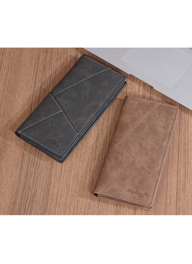 baellerry Men's Wallet Business Long Wallet Zipper Multi-slot Youth Clutch Bag  - Image 4