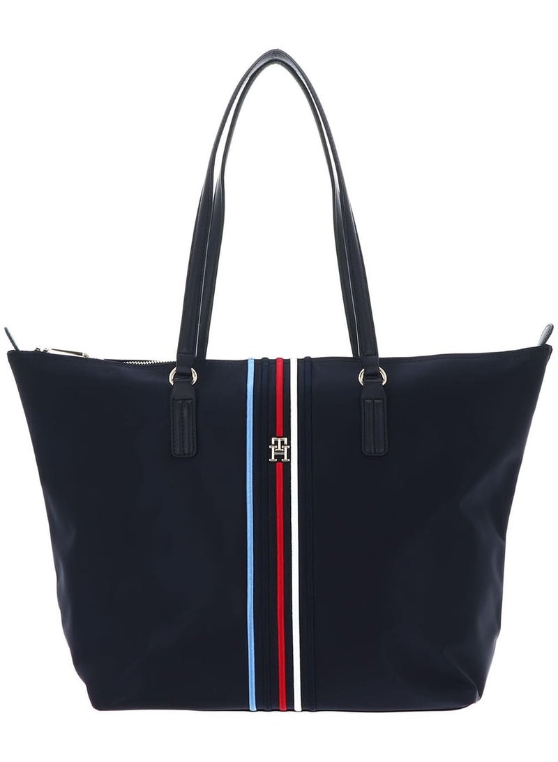 Tommy Hilfiger Denim Tommy Hilfiger Navy Blue Women Tote Bag Handbags Aw0Aw15981Dw6 Blue - Image 1