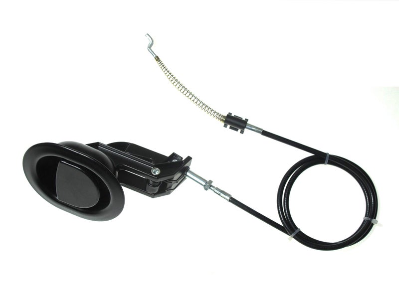 KUANYUOO Sturdy Universal AllMetal Sofa Chair Recliner Release Pull Handle Replacement Parts with Cable Exposed Adjustable 45 to 49 Fits Ashley Lazy Boy and Most Manufacturer Brand