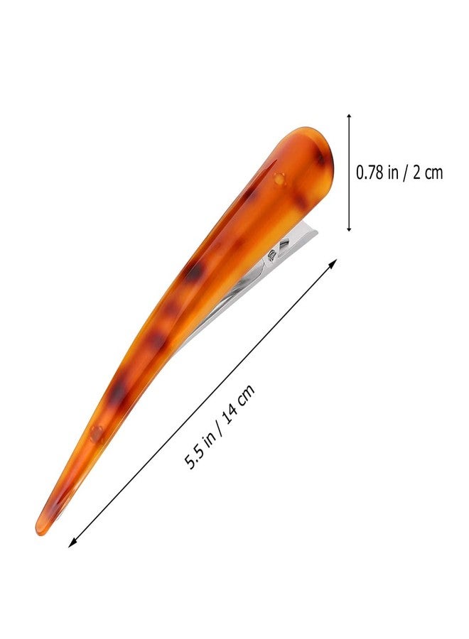 AUTOWRAP 3pcs Acrylic Hair Clips Alligator Hair Clips Hairdressing Clips Styling Hair Clips Non Slip Hair Clips for Women Girls - Image 3